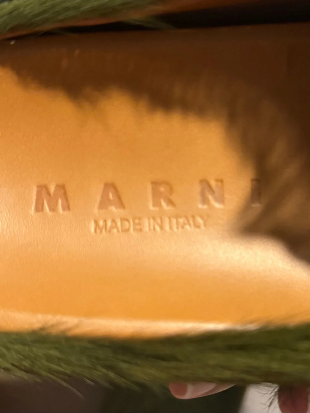 Marni Deepsage Fussbett sabot